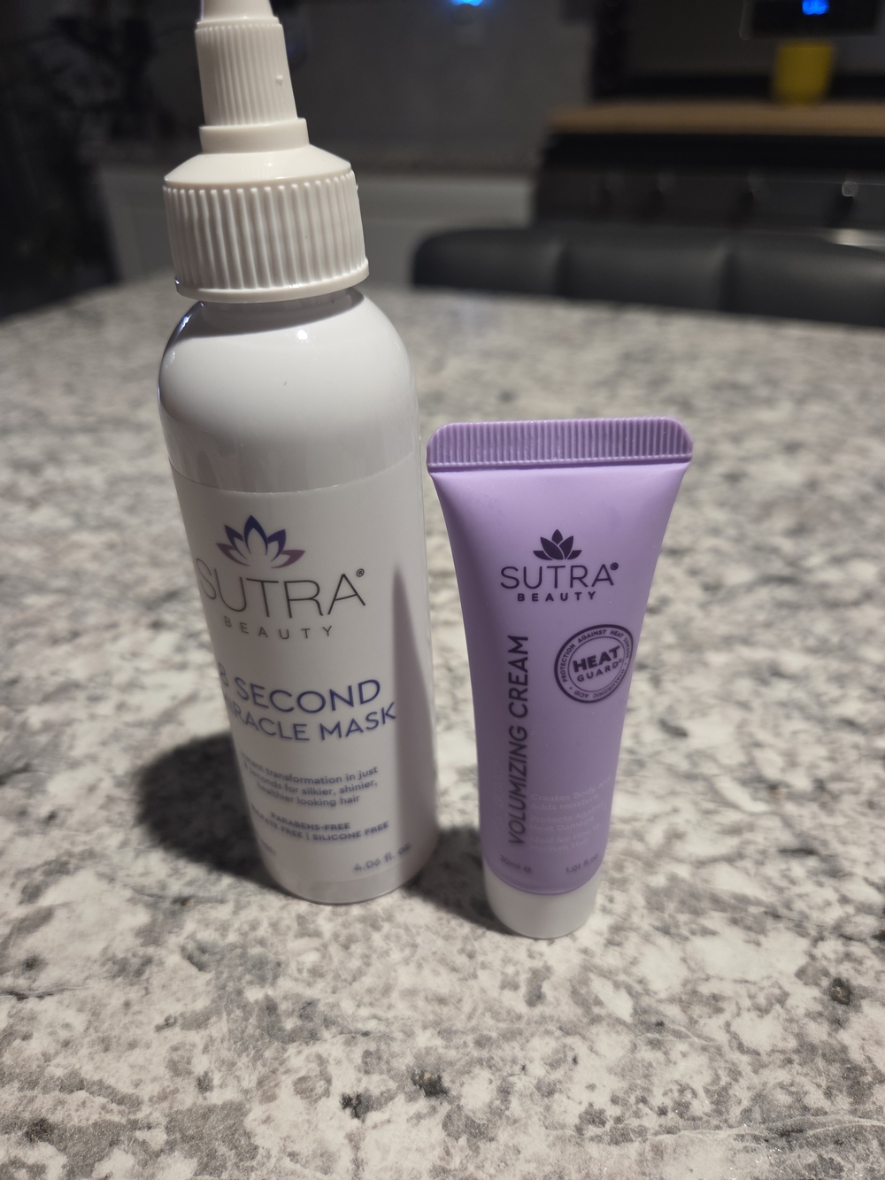Bundle Of 2 SUTRA Beauty Purple Volumizing Cream & White Miracle Mask Set